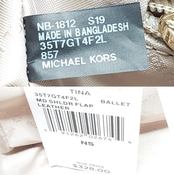 Michael Kors Tina Shoulder Bag Pink - Picture 6 of 7